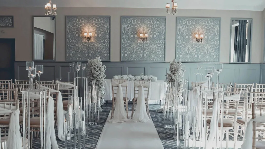 Abbeyleix Manor Civil Ceremoney Set Up