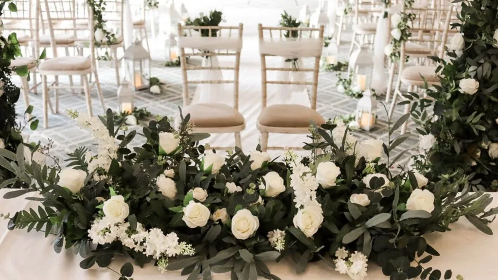 Abbeyleix Manor Hotel Civil Ceremony Decor